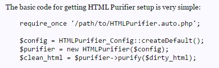 HTML Purifier