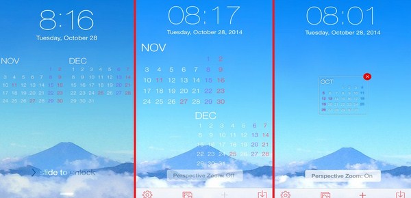 Lock Screen Calendar