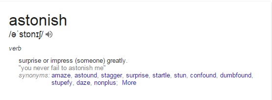 astonish meaning