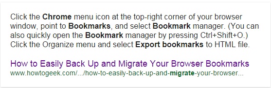 how to extract bookmarks from google chrome