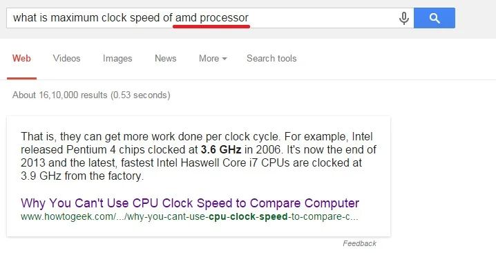 what is maximum clock speed of amd processor