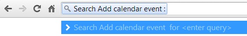 Add Google calendar event from address bar
