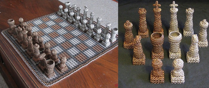 Chain Mail Chess Set