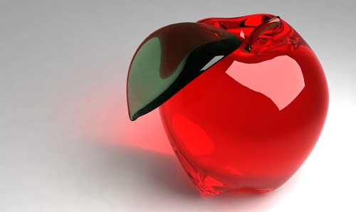 Glass apple
