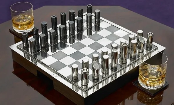 Chess Set 30cm x30cm with 32 Chess pieces Handmade Chess set Best Gifts for him valentines day gifts for him Blac… in 2023