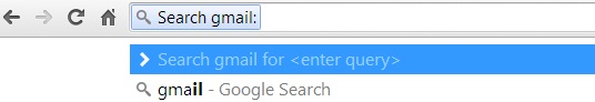 Search Gmail from address bar