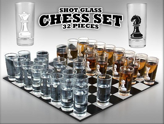 Thumbs Up Shot Glass Chess