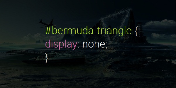 Bermuda Triangle display none