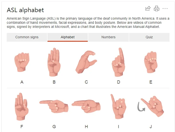 ASL On Bing