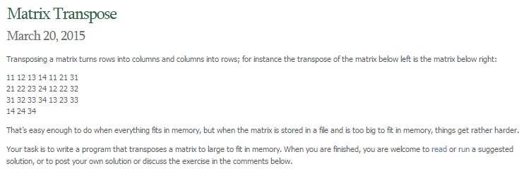 Programming Praxis