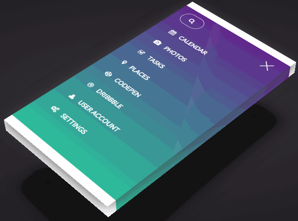 Mobile menu