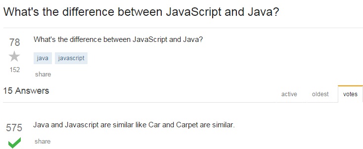The Exact Difference Between Java and JavaScript