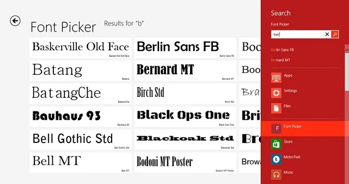 Font Picker