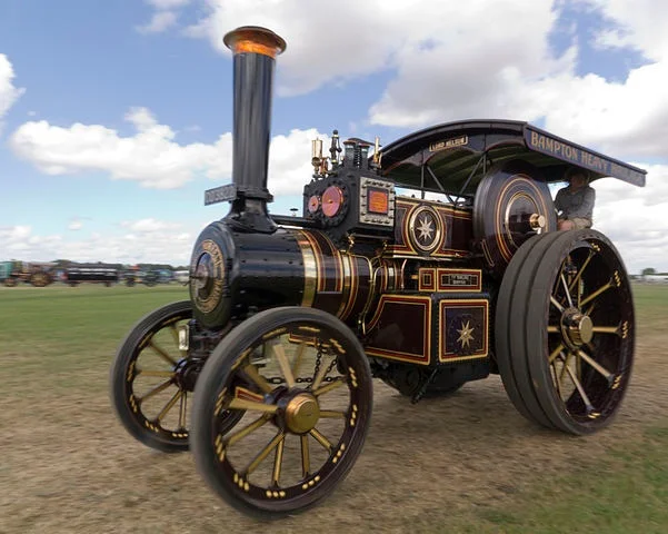 full sized steam road locomotive