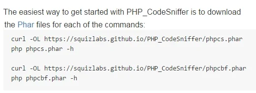 PHP CodeSniffer