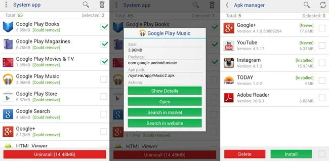 System app remover