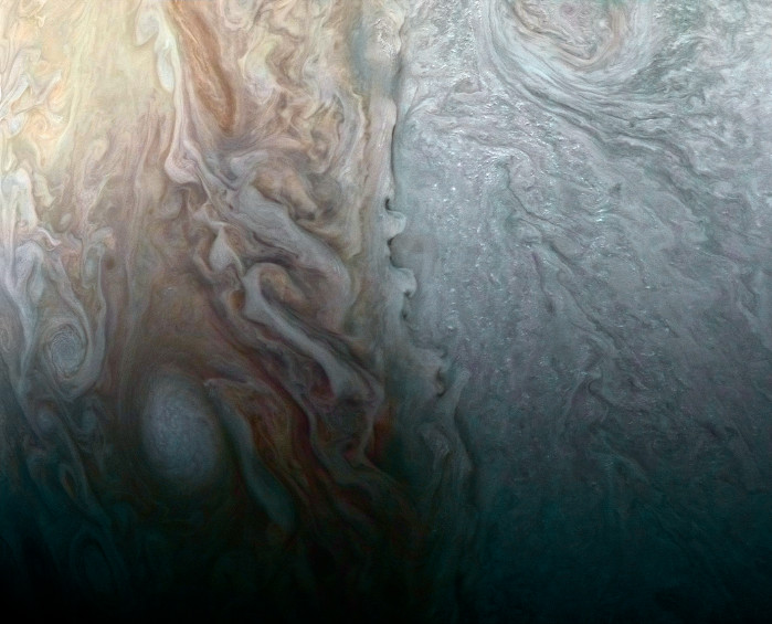 Collision of multiple atmospheric condition on Jupiter