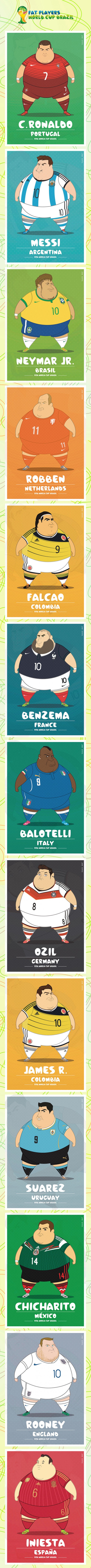 Fat players world cup brazil