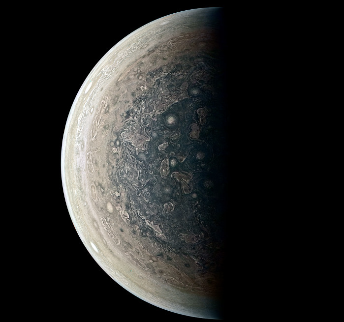 Jupiter From Below (Enhanced Color)