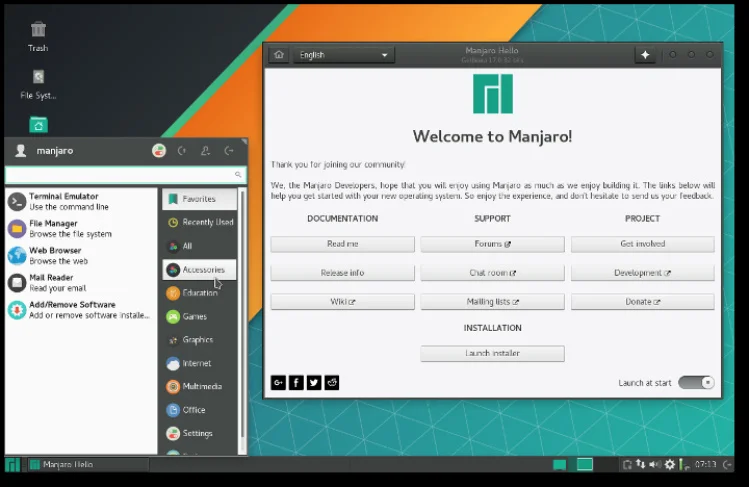 MANJARO XFCE