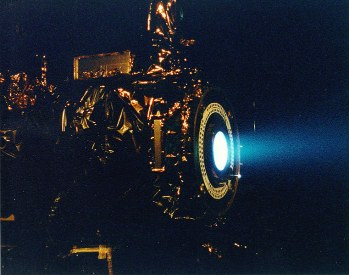 ion engine test firing