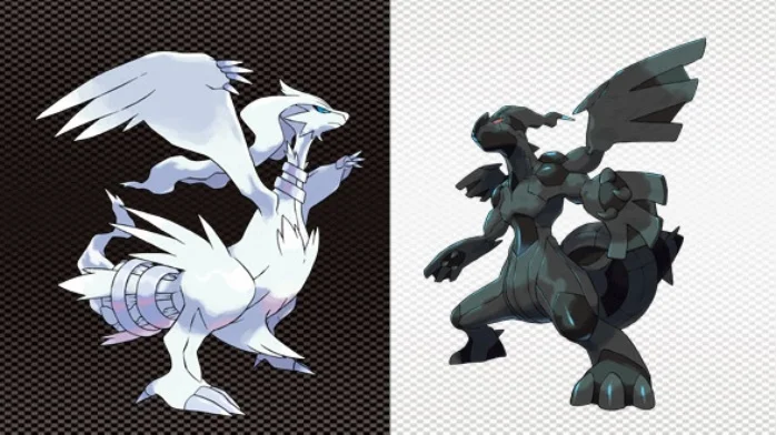 white and black