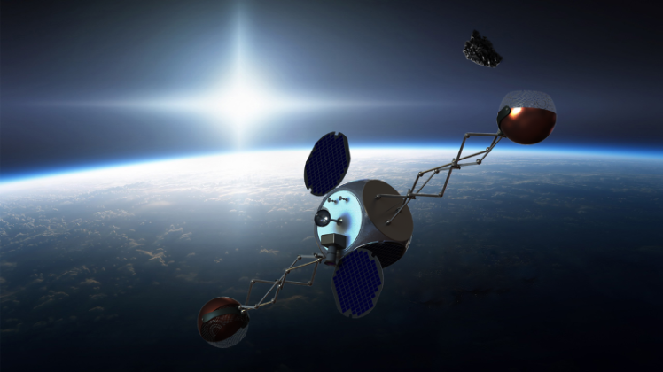 Sling Sat removing space junk