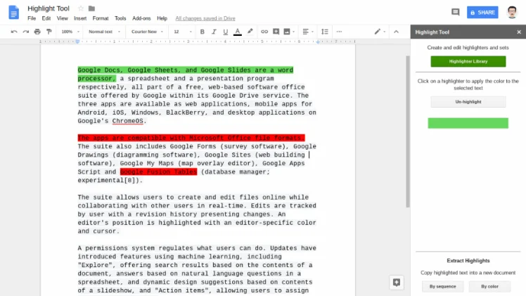 Highlighter Tool
