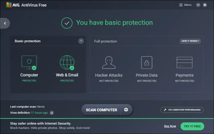 AVG antivirus free