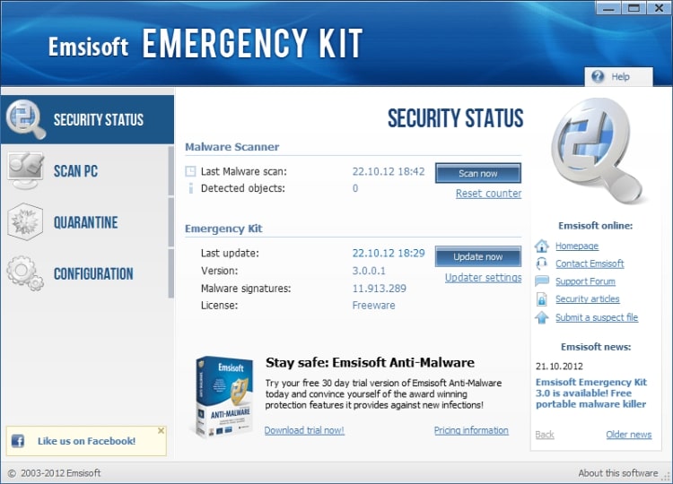 Emsisoft Emergency Kit