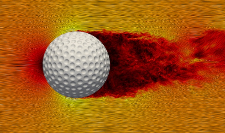 Simulations Of Spinning Golf Balls