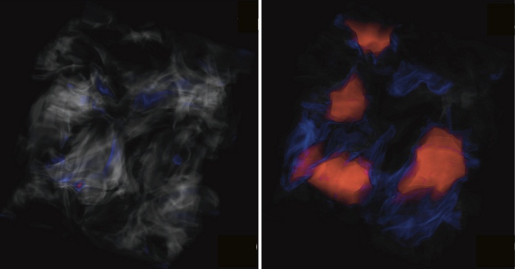 star formation via magnetic waves