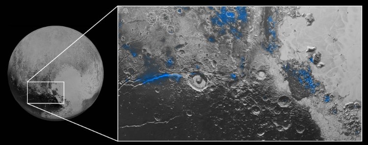 Waterice on Pluto