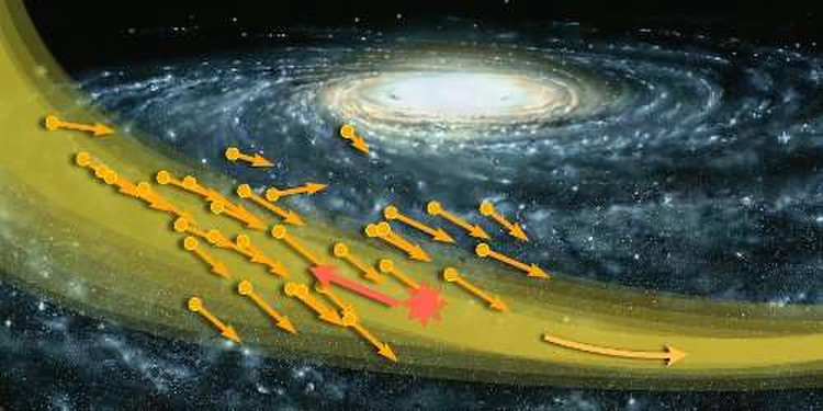 Dark matter from long-gone galaxy