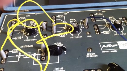 analog solver - a vintage analog AMF665D computer