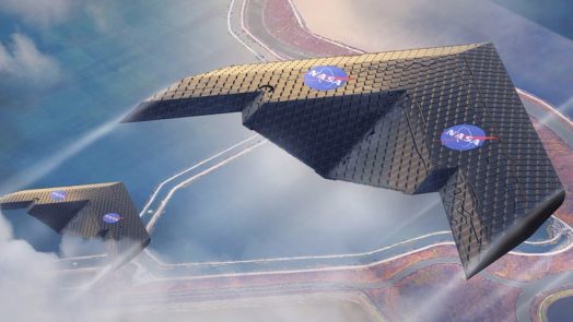 New type of airplane wing changes shape