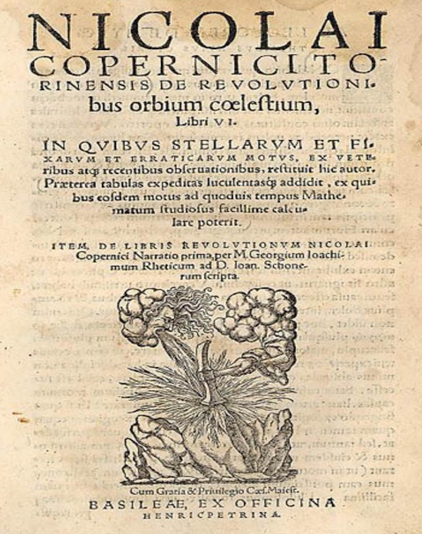 revolutions of the celestial spheres title page