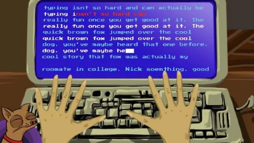 Cooldog Teaches Typing