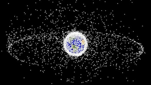 Laser ranging telescope spot space debris