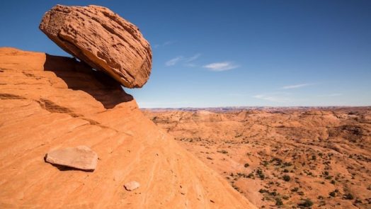Rock At The Edge Of A Cliff - aexamples of potential energy