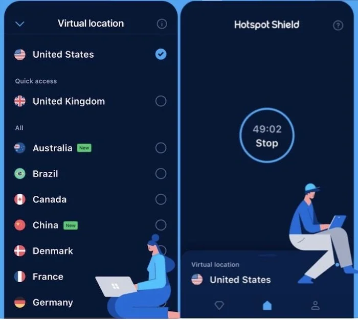Hotspot Shield - free proxy servers