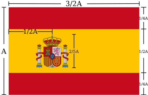 Spanish national flag specifications