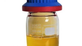 nitric acid in a bottle