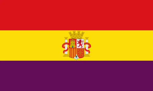 Spanish flag under Second Spanish Republic