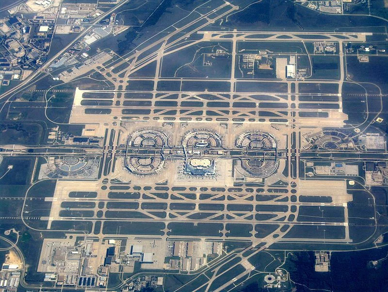 Dallas Fortworth Airport aerial view