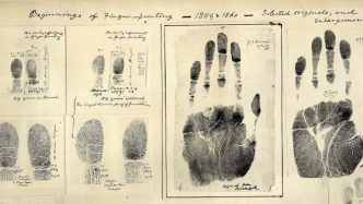 Types of fingerprints -- Fingerprints taken by William James Herschel
