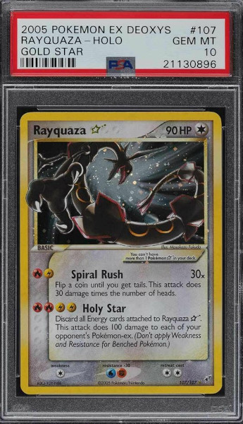 Rayquaza Holo card