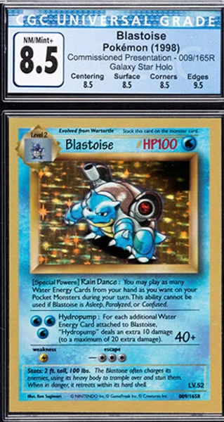 Blastoise pokemon card