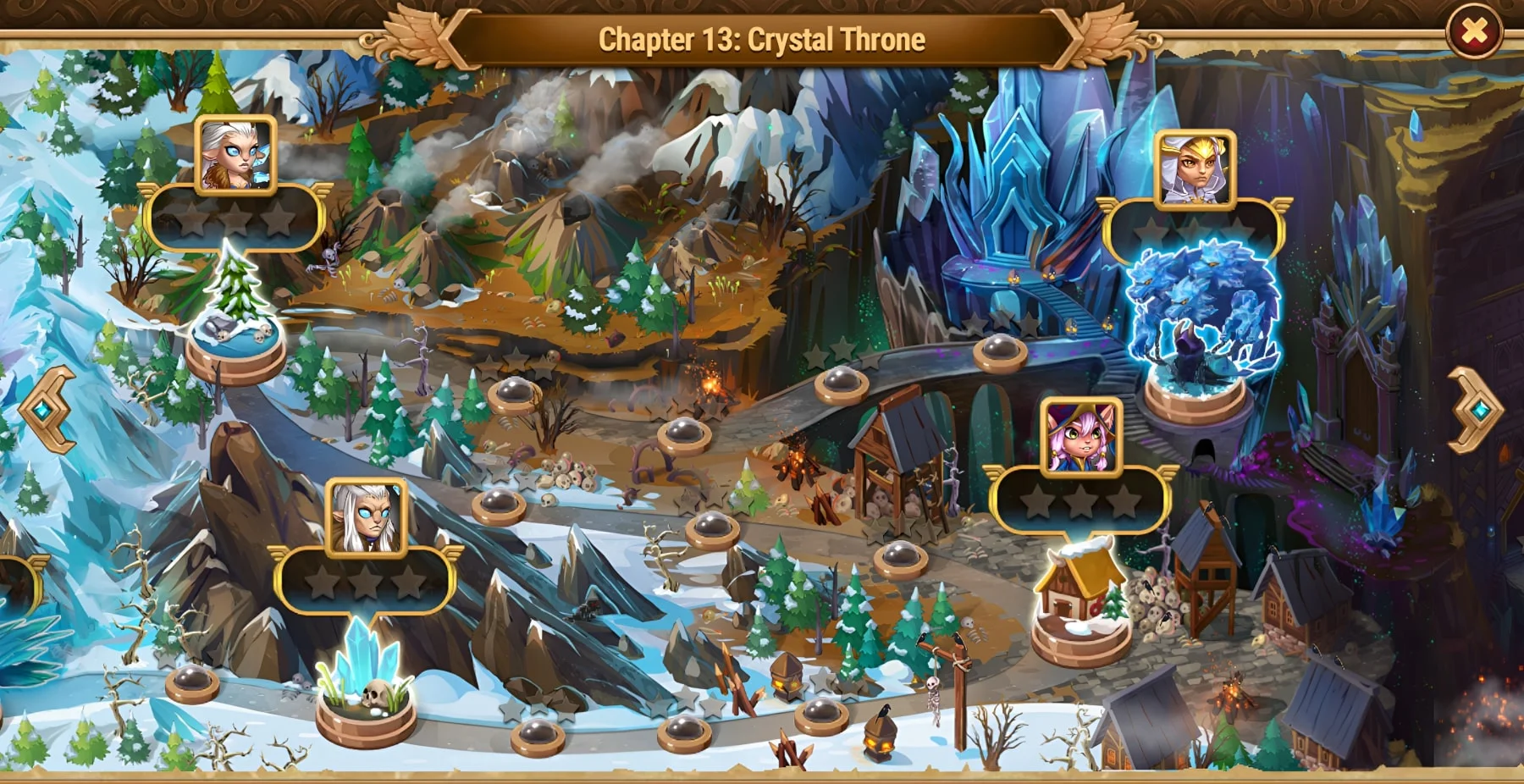 Hero Wars campaign map